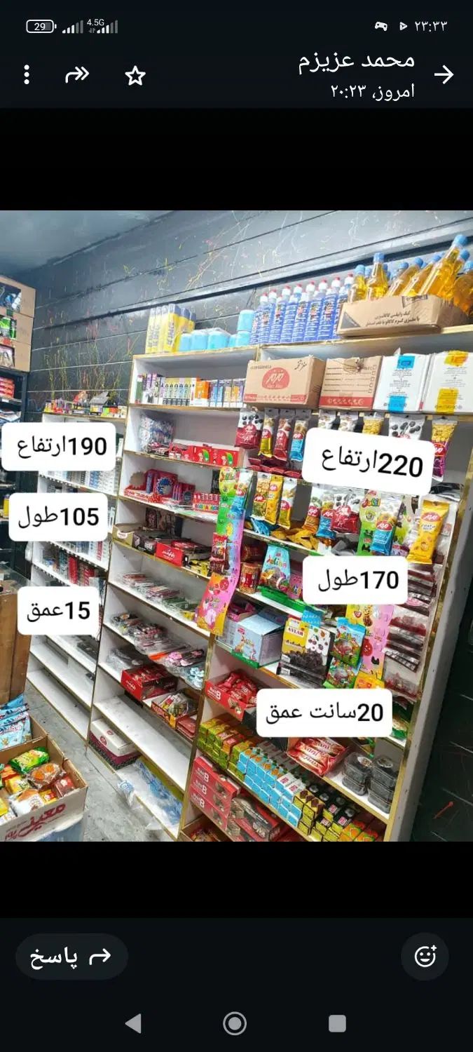 قفسه مغازه ۴عدد|کتابخانه، شلف، قفسه‌های دیواری|تهران, نازی‌آباد|دیوار