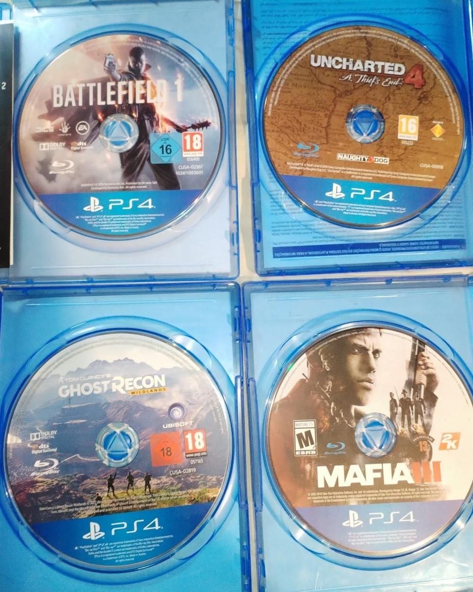 تعدادی دیسک ps4|کنسول، بازی ویدئویی و آنلاین|تهران, فرودگاه مهرآباد|دیوار