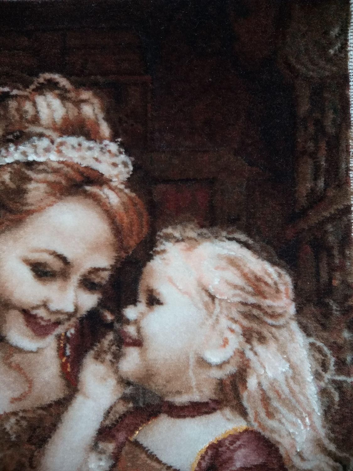 تابلوفرش دستبافت راز جودی مادر و کودک|تابلو فرش|گالیکش, |دیوار