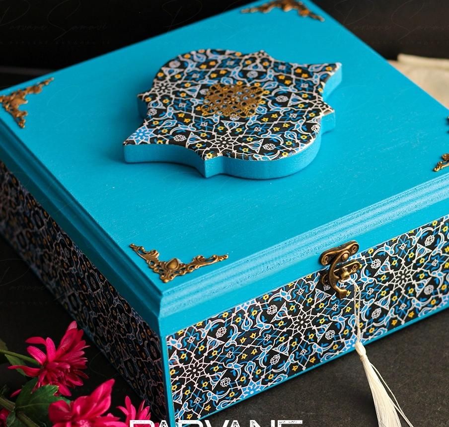 جعبه پذیرایی و تیبگ طرح کاشی|صنایع دستی و سایر لوازم تزئینی|تهران, حافظیه|دیوار