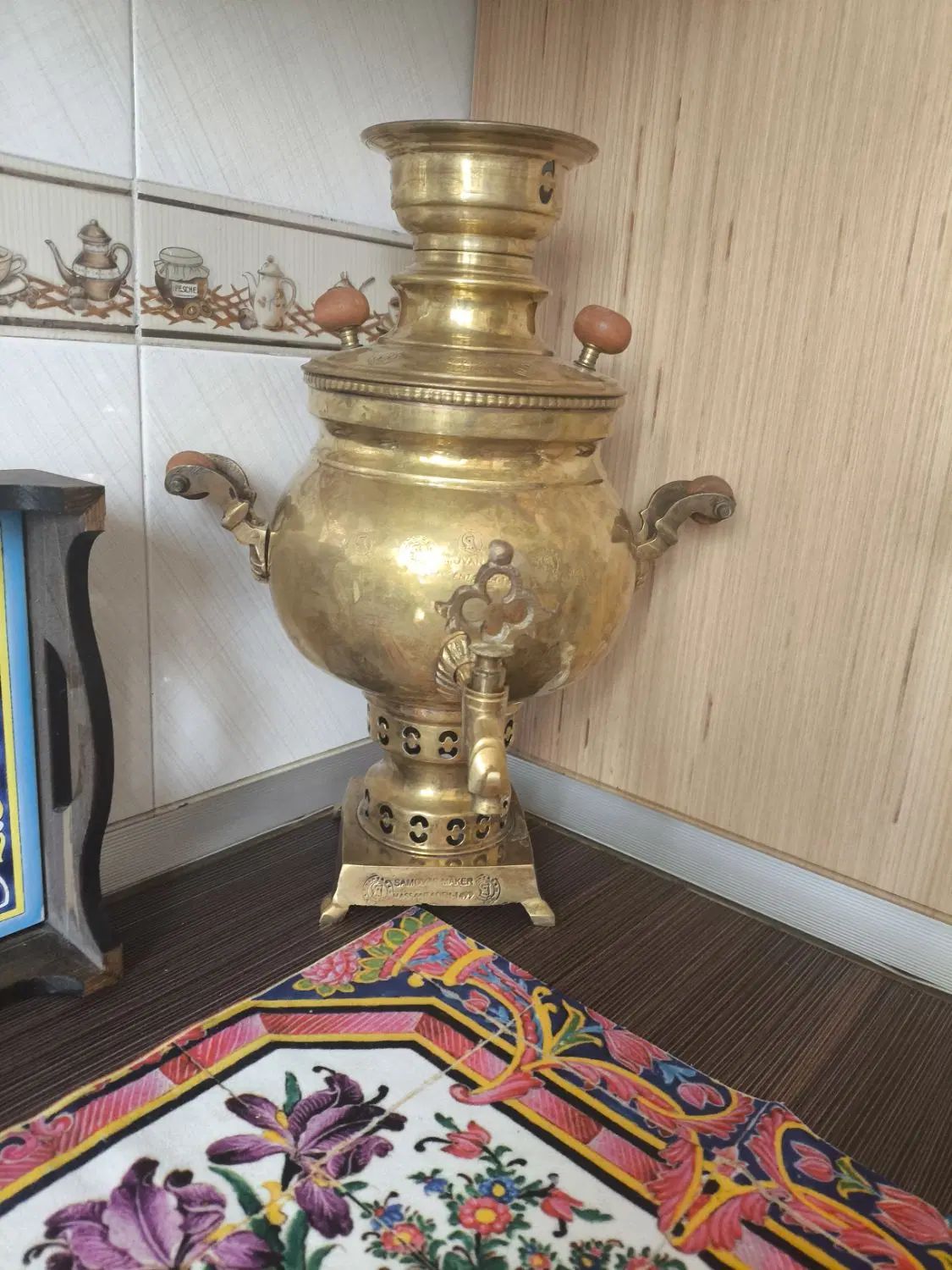 سماور زغالی برنجی|صنایع دستی و سایر لوازم تزئینی|تهران, ارامنه|دیوار