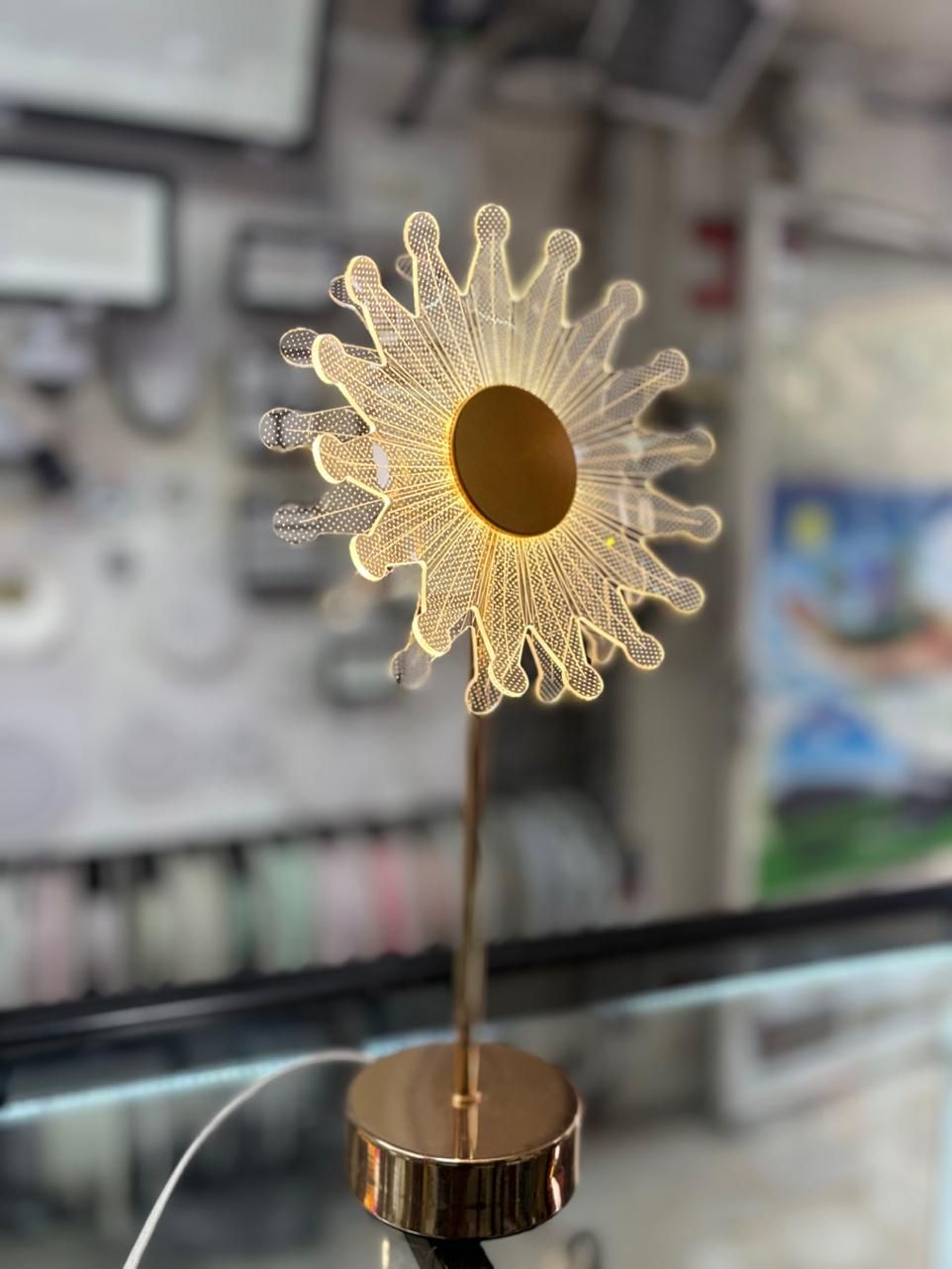 آباژور طرح گل|چراغ خواب و آباژور|گرگان, |دیوار