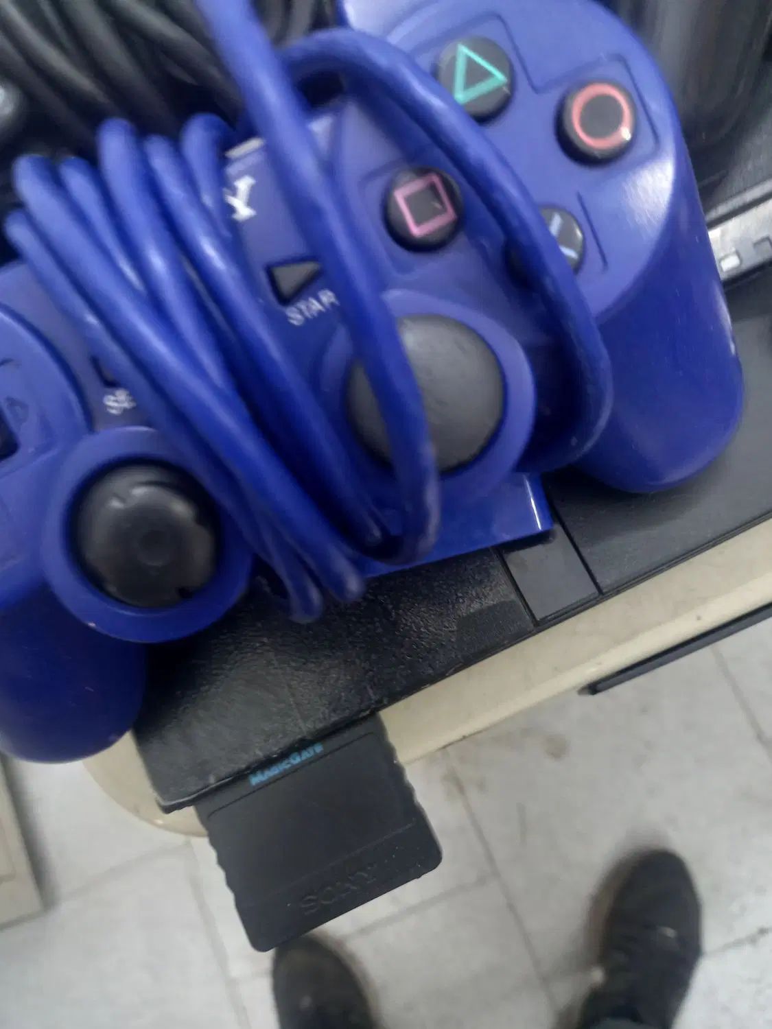 ps2 پلی استیشن ۲ فلشخورشده کارت سیو ۳دسته تمیز|کنسول، بازی ویدئویی و آنلاین|کاشان, زیارتی|دیوار