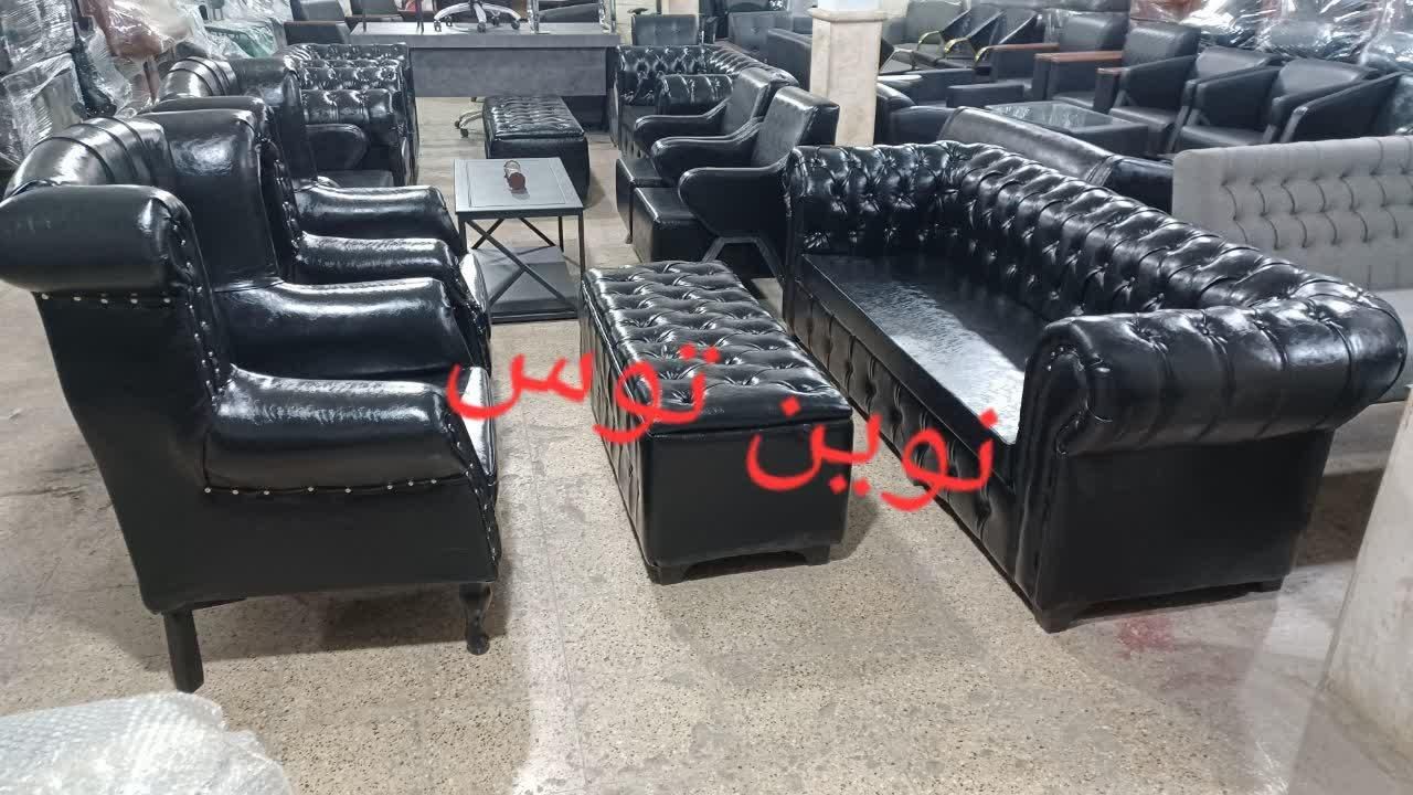 نیم ست اداری چستر مبل اداری چرمی|مبلمان اداری|مشهد, گلبرگ شمالی|دیوار