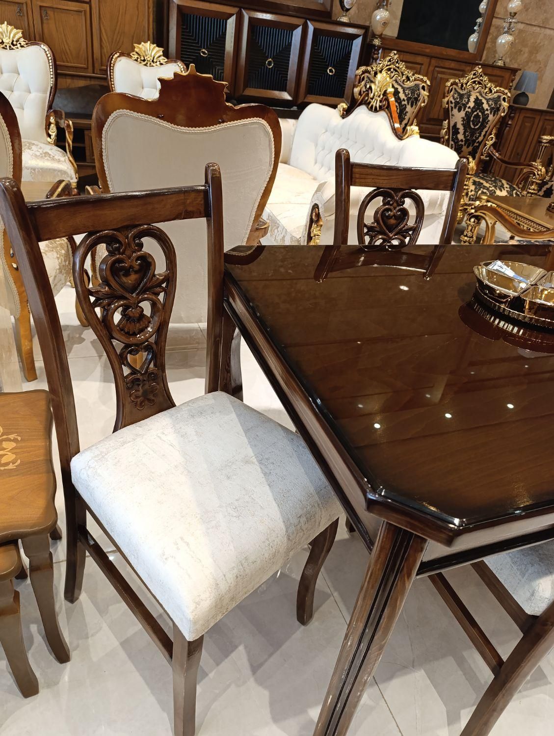 میز غذاخوری ، ناهارخوری ۴ نفره مدل کیمیا|میز و صندلی غذاخوری|مشهد, الهیه|دیوار