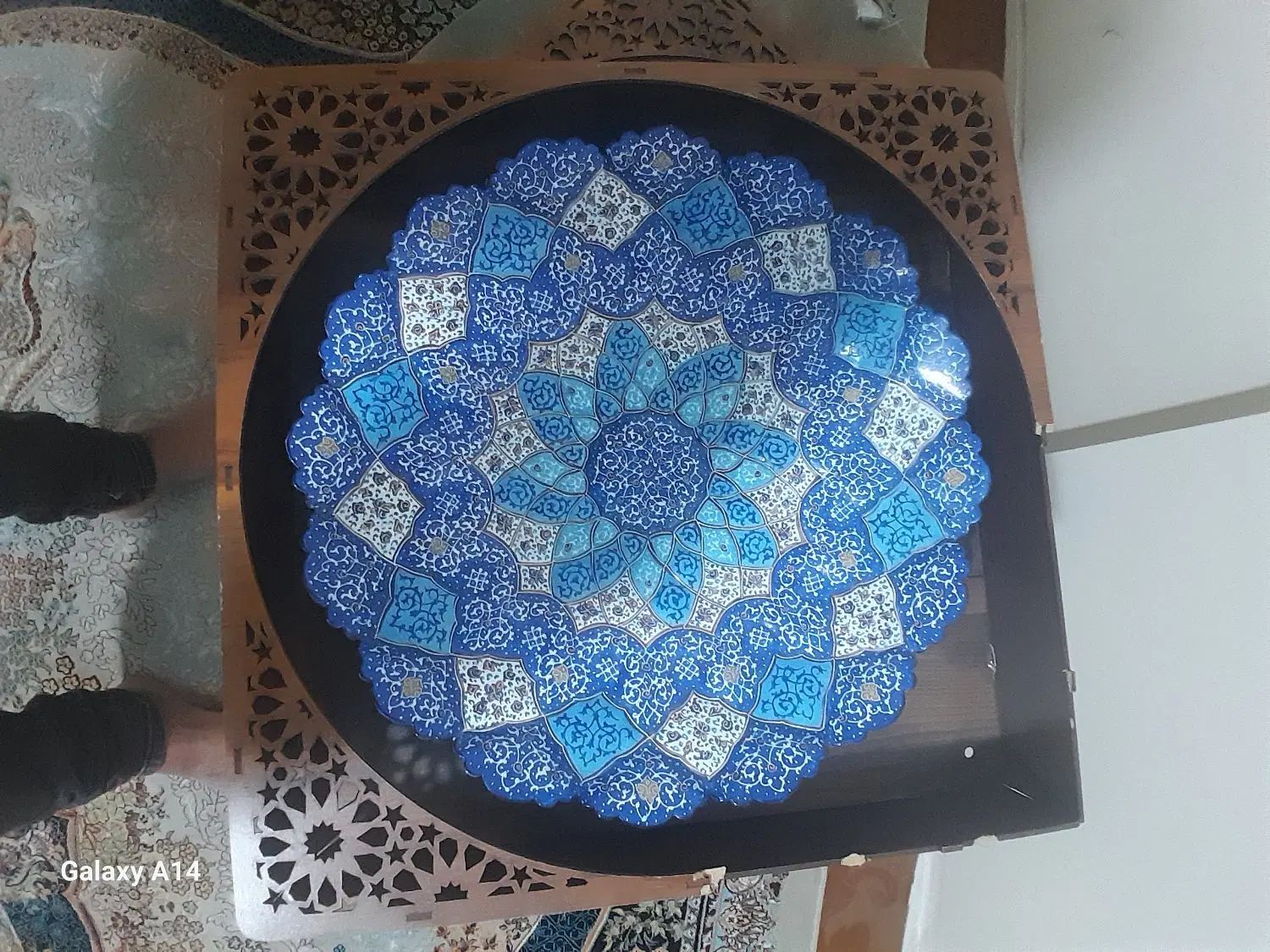 سینی مسی میناکاری و شیرینی خوری خاتم کاری|صنایع دستی و سایر لوازم تزئینی|اندیشه, اندیشه فاز ۱|دیوار