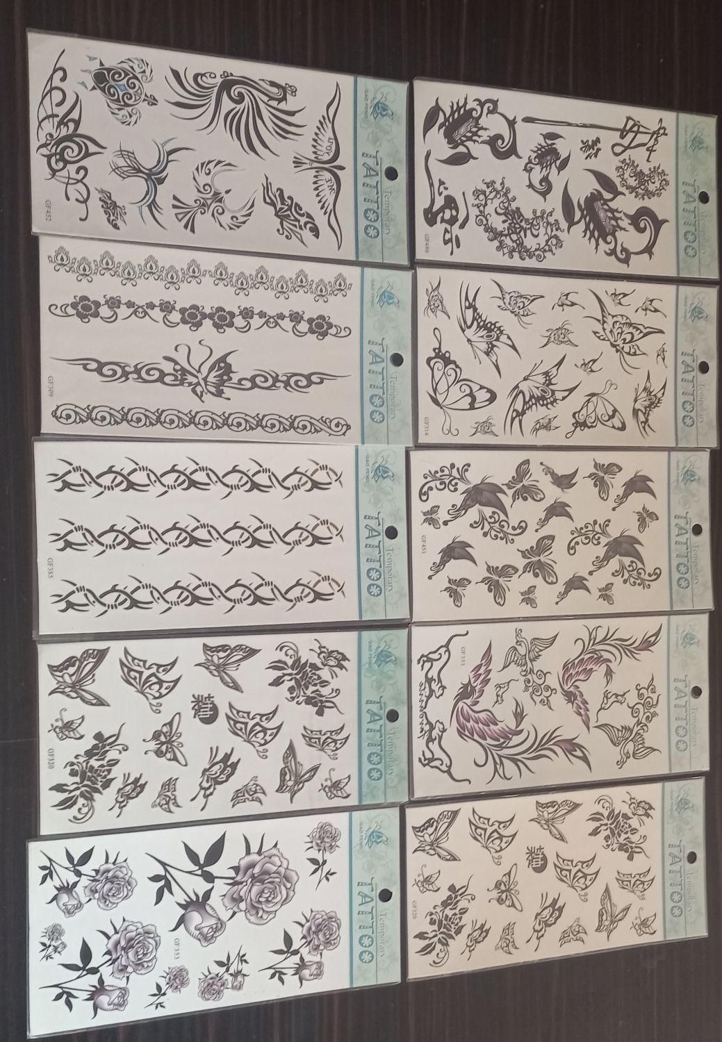 ۴۲ ورق  برچسب تاتو موقت مارک TATTOO|آرایشی، بهداشتی، درمانی|تهران, امیریه|دیوار
