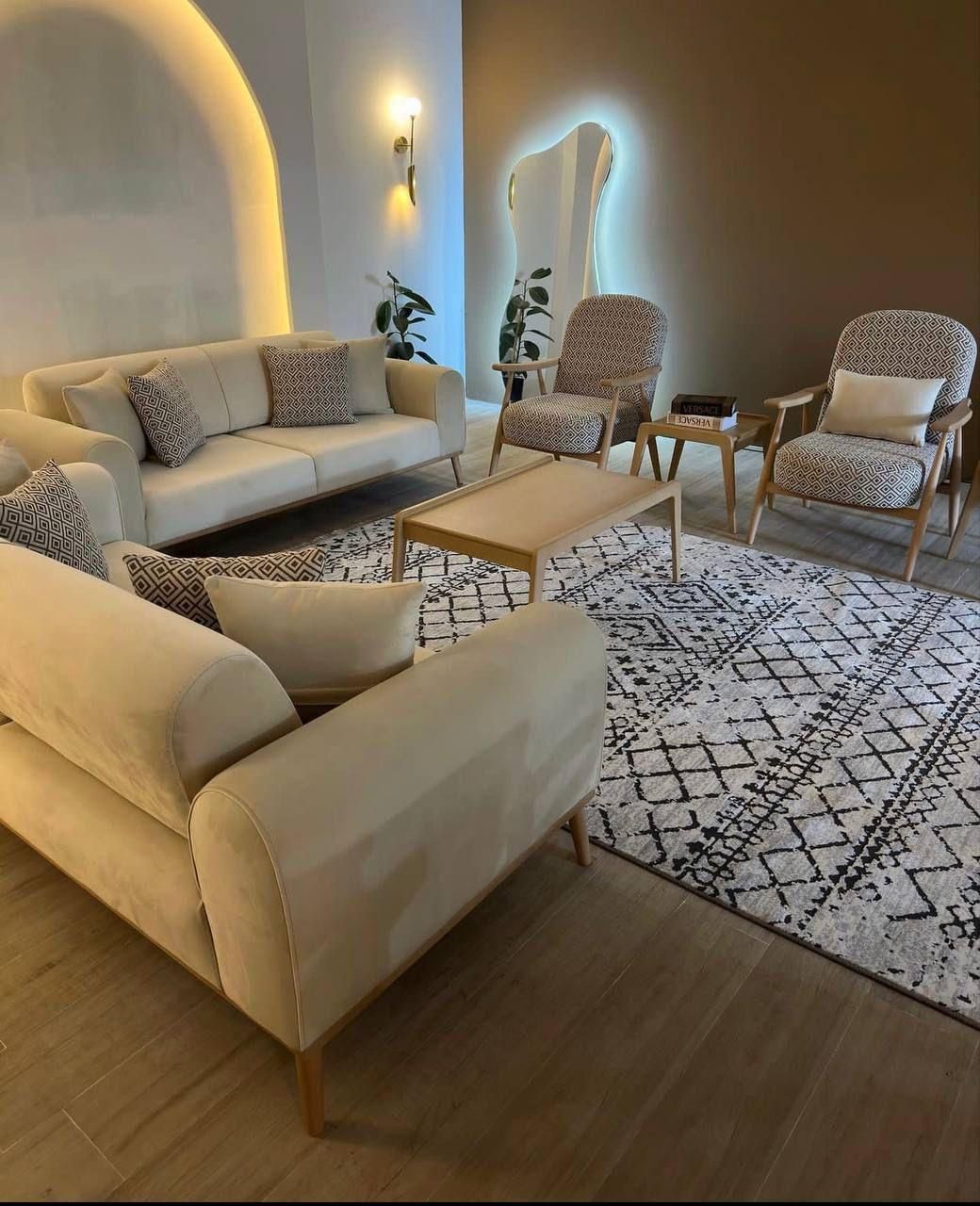 مبل مدل مینمال ۸نفره|مبلمان خانگی و میز عسلی|اهواز, کمپلو جنوبی|دیوار