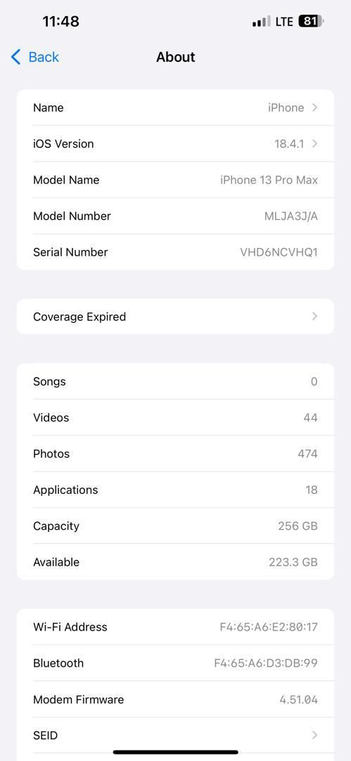 اپل iPhone 13 Pro Max با حافظهٔ ۲۵۶ گیگابایت|موبایل|رشت, گلسار|دیوار