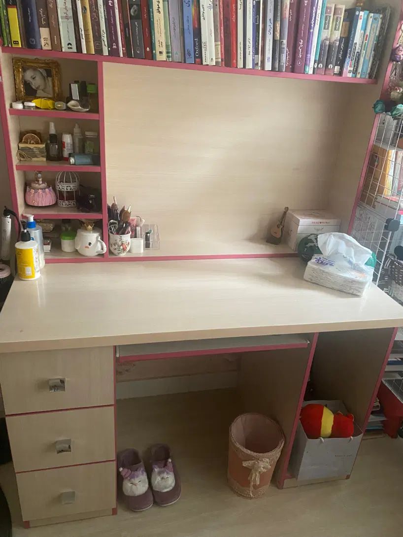 سرویس تخت یک نفره با کتابخانه و خوشخواب و اینه|تخت و سرویس خواب|تهران, دروس|دیوار