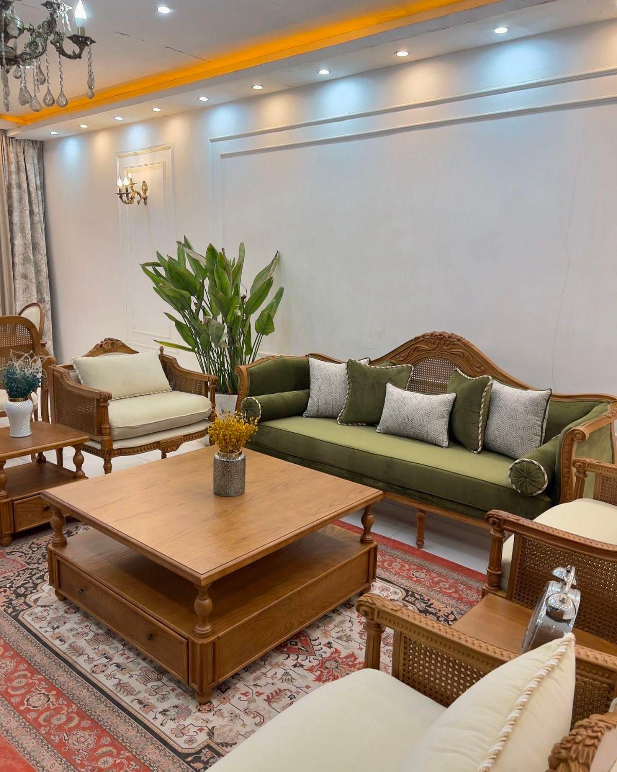 انواع مبل کاجی حصیری ترند و به روز|مبلمان خانگی و میز عسلی|قزوین, |دیوار