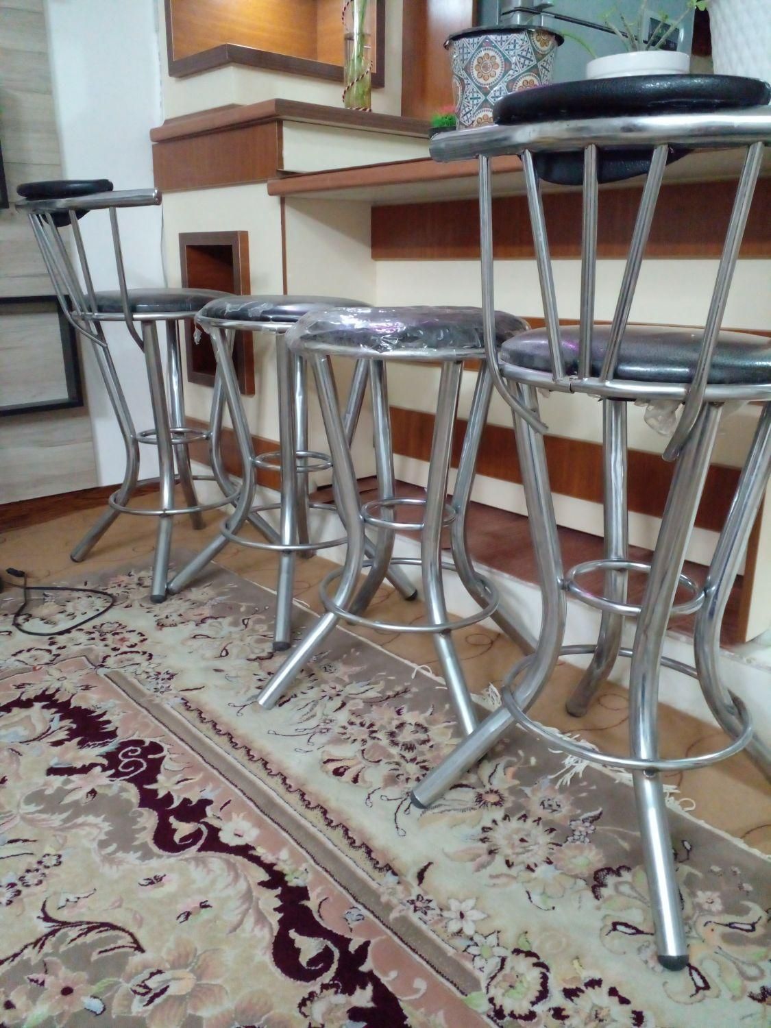 صندلی استیل|میز و صندلی غذاخوری|زرندیه, |دیوار