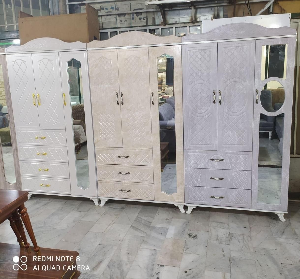 کمد لباس ۳درب وکیوم بوفه آینه دار(خوران چوب)|جاکفشی، کمد، دراور|تبریز, |دیوار