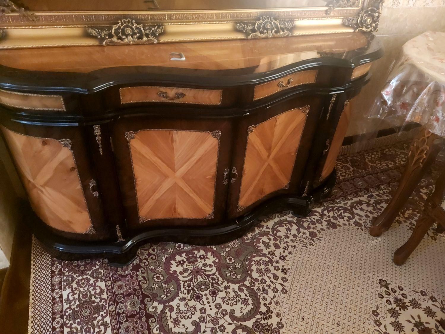 آینه و کنسول سلطنتی|بوفه، ویترین، کنسول|مرودشت, ژیان|دیوار