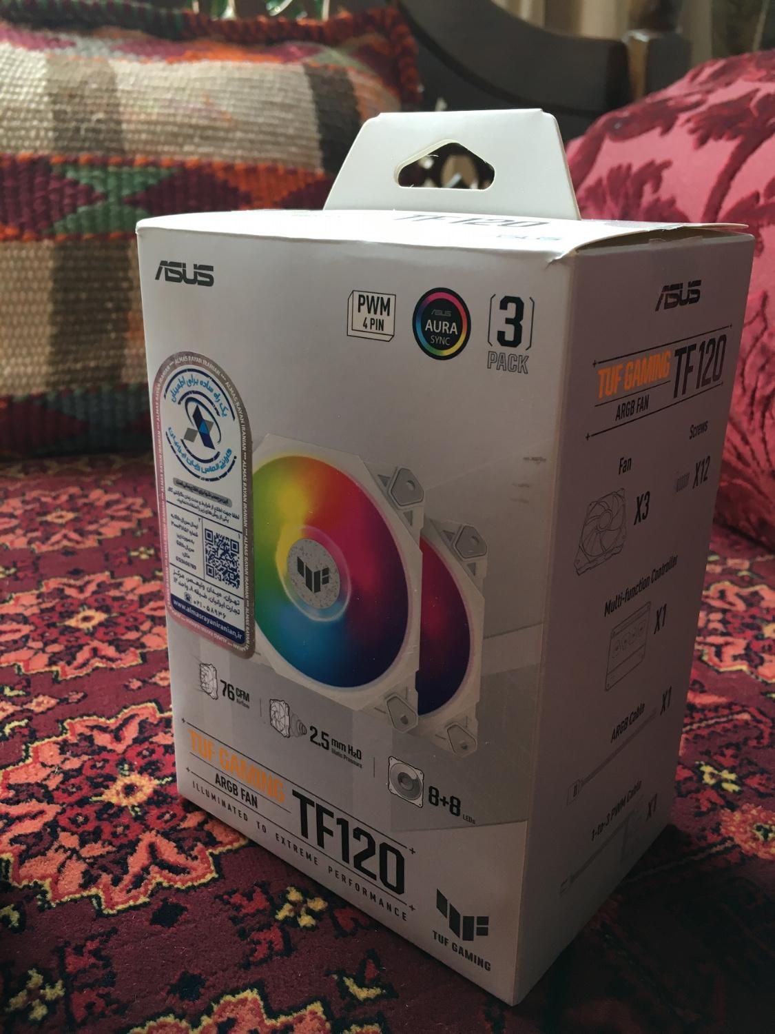 فن ایسوس TF120 ARGB WHITE EDITION|قطعات و لوازم جانبی رایانه|اصفهان, کوی امیریه|دیوار