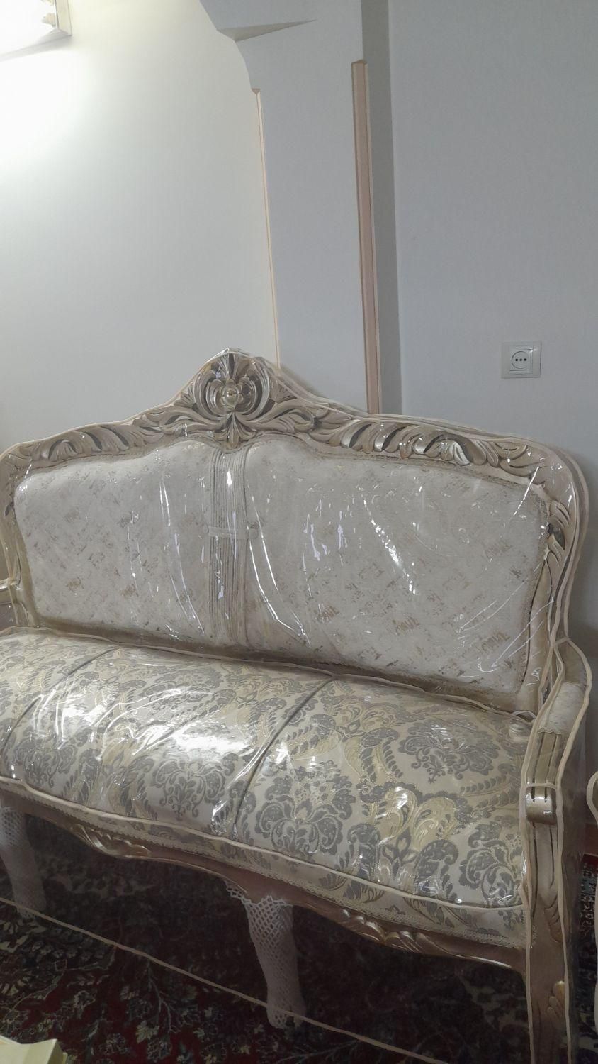 مبل استیل با کاور ۹ نفره|مبلمان خانگی و میز عسلی|تهران, حافظیه|دیوار