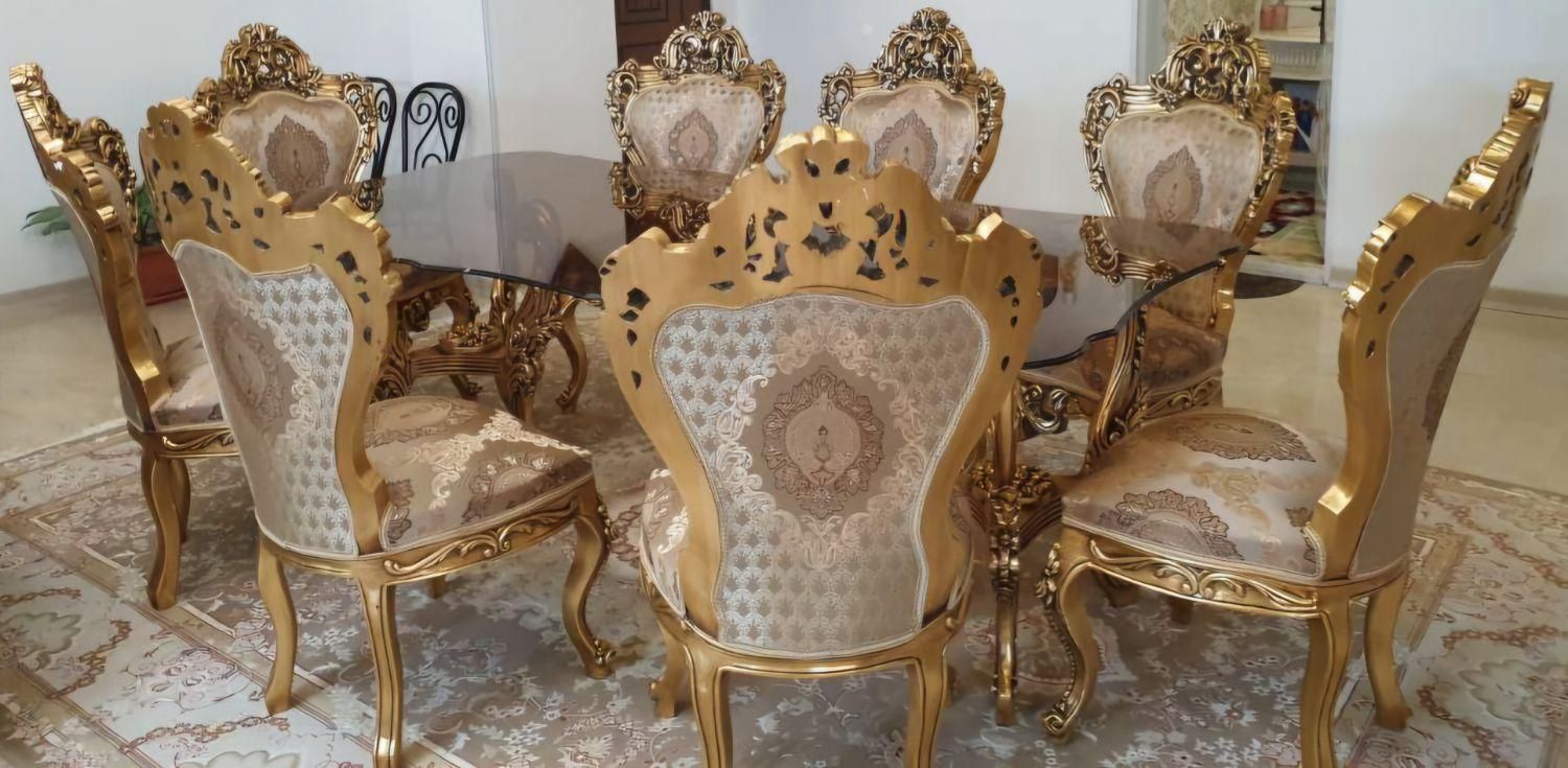 مبل استیل سلطنتی+عسلی و جلومبلی+ناهارخوری+ویترین|مبلمان خانگی و میز عسلی|تهران, شکیبا|دیوار