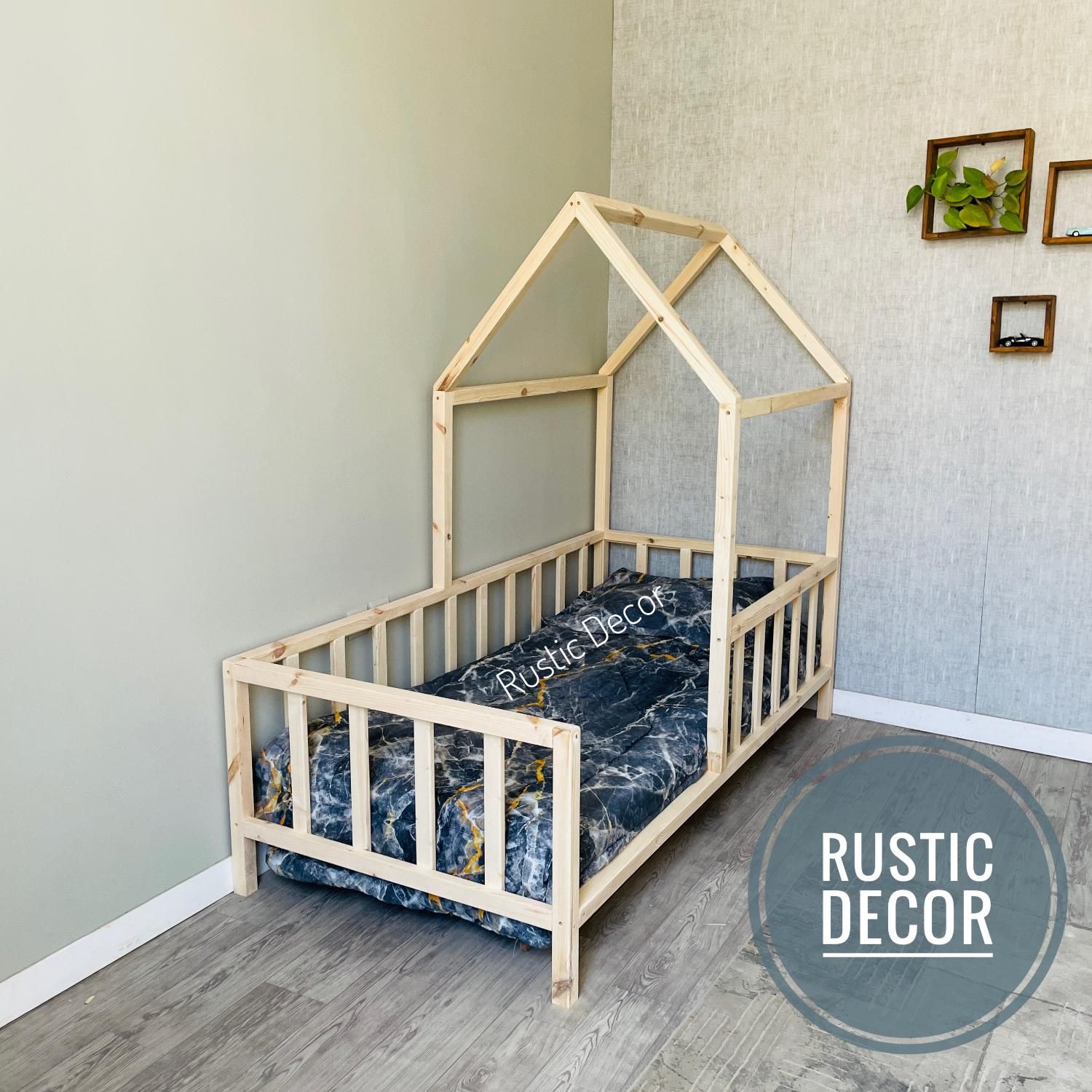 تخت خواب نوجوان مدل کلبه ای روستیک دکور2|تخت و سرویس خواب|تهران, شهرک امام خمینی|دیوار