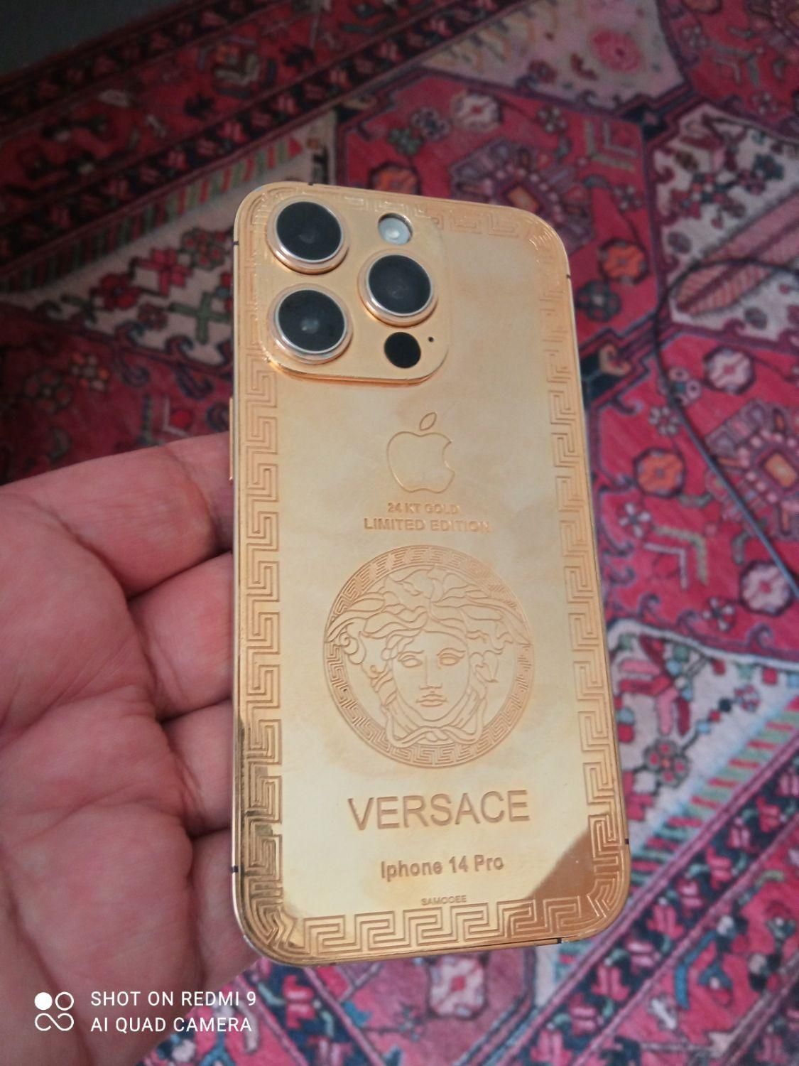 IPhone 14 pro 256 g zaa روکش شده با طلای 24عیار|موبایل|اصفهان, مسجد مصلی|دیوار