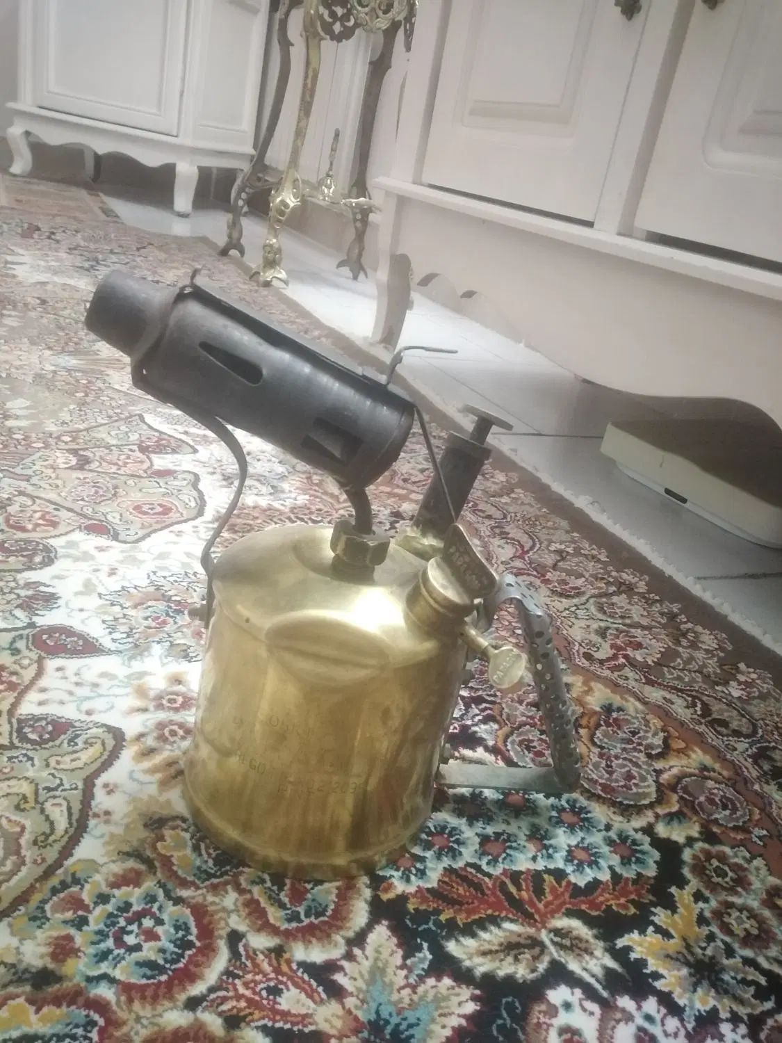 گلدان برنج اصل کنده کاری شده  45 سانت|صنایع دستی و سایر لوازم تزئینی|کرج, اصفهانی‌ها|دیوار