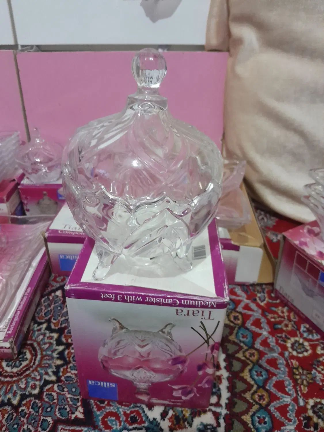 سرویس پذیرایی کریستال ۲۰ پارچه اصل ژاپن تیارا|ظروف سرو و پذیرایی|اردبیل, |دیوار