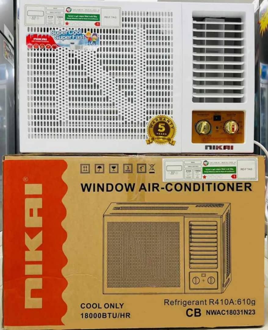 کولرگازی پنجره ای 18000 نیکایی اصل آکبند|کولر گازی و فن‌کوئل|چابهار, |دیوار