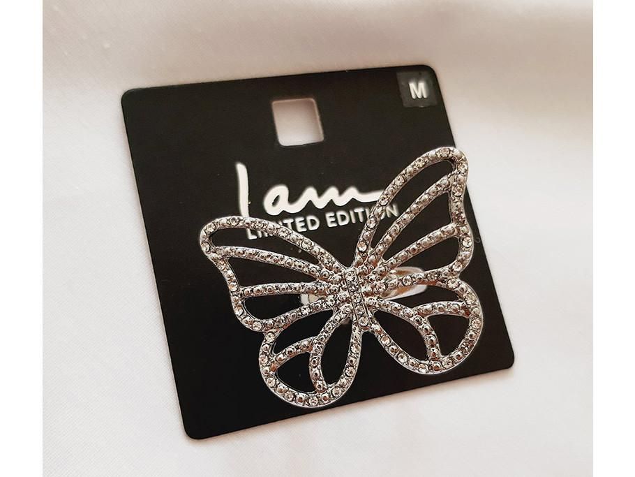 انگشتر نقره ای تکی پروانه فول نگین|بدلیجات|اسلام‌شهر, مظفریه|دیوار