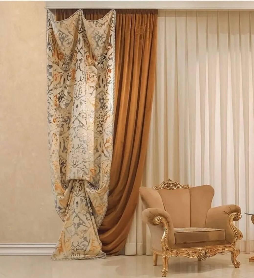 با پرده های شیک ،خونه تو رویایی کن|پرده، رانر، رومیزی|رشت, کاکتوس|دیوار