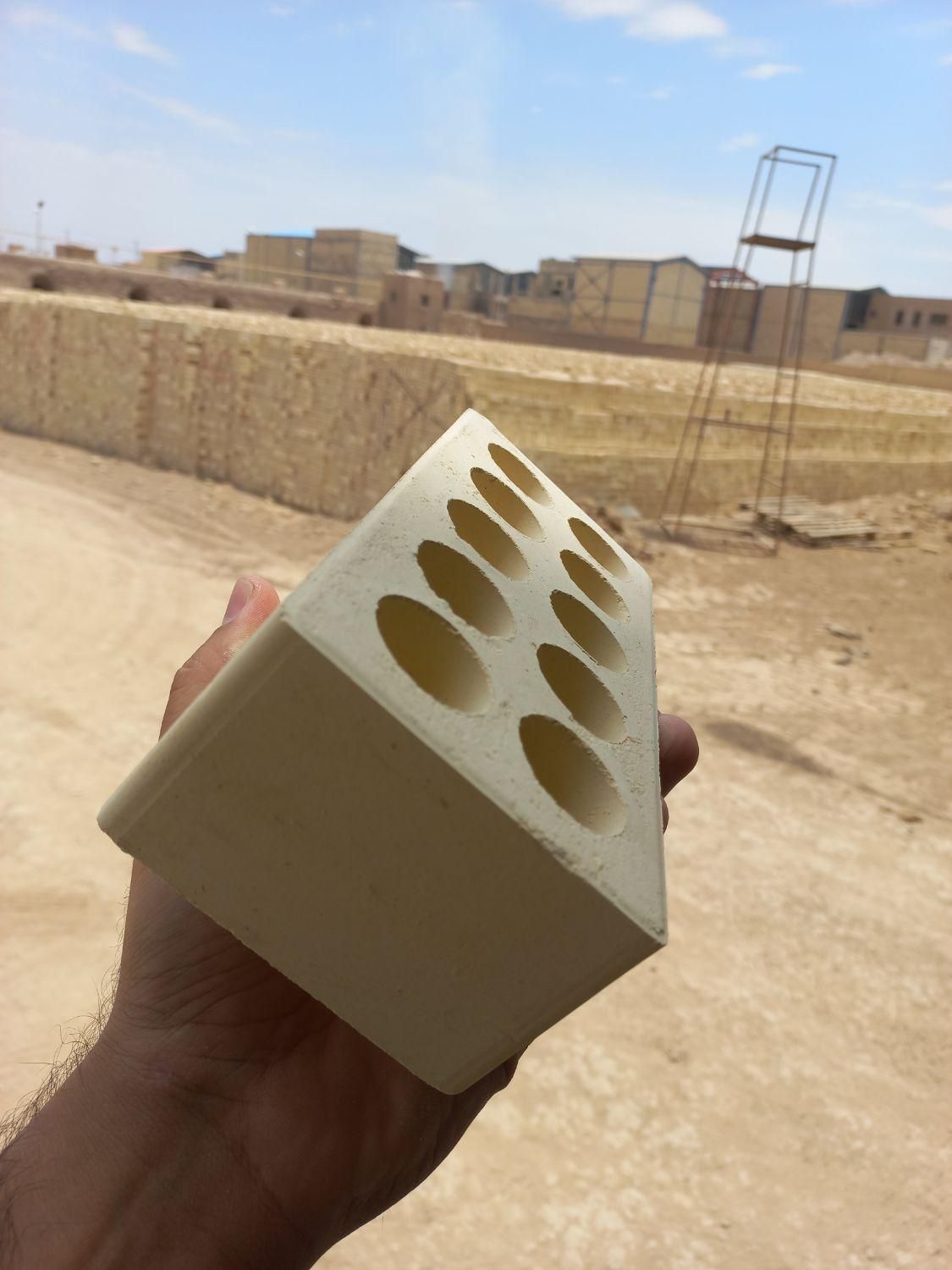 آجر لفتون ده سوراخ سفال مستقیم از کارخانه|مصالح و تجهیزات ساختمان|کرمانشاه, |دیوار