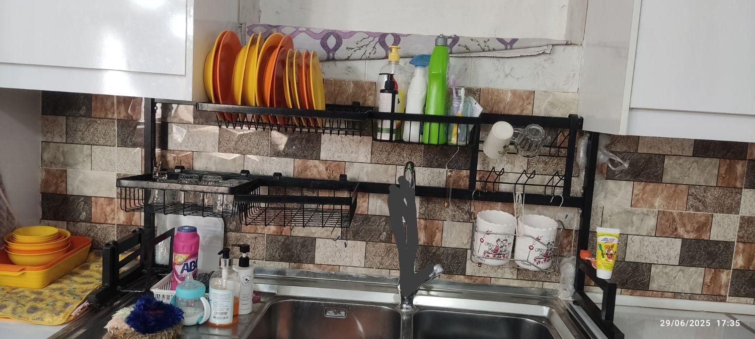آبچکان آشپزخانه جادار|آب‌چکان و نظم‌دهنده ظروف|خواف, |دیوار