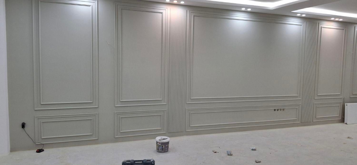 نقاش نقاشی ساختمان پلی استر رنگ آمیزی ایرلس پاشش|خدمات پیشه و مهارت|مشهد, آبکوه|دیوار