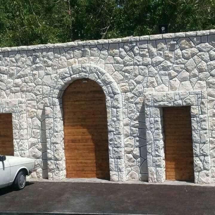 سنگ کاری مالون آبنما کف باربیکیو|خدمات پیشه و مهارت|اصفهان, باغ زیار|دیوار