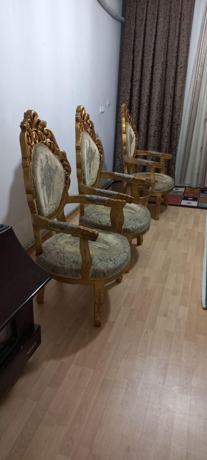 مبلمان سلطنتی تمام چوب ۹نفره|مبلمان خانگی و میز عسلی|ماکو, |دیوار