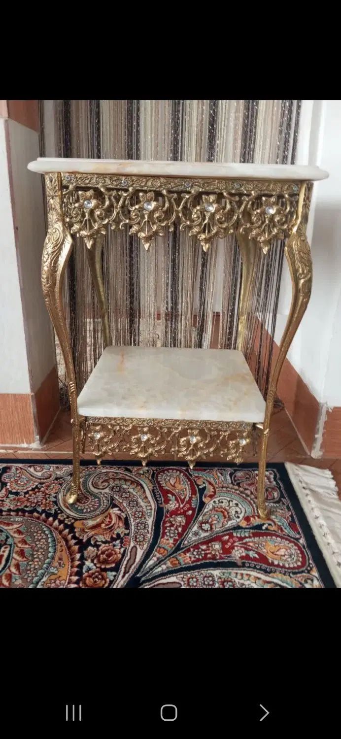 میز خاطره   میوه خوری. شیرینی خوری شکلات خوری برنز|مبلمان خانگی و میز عسلی|الشتر, |دیوار