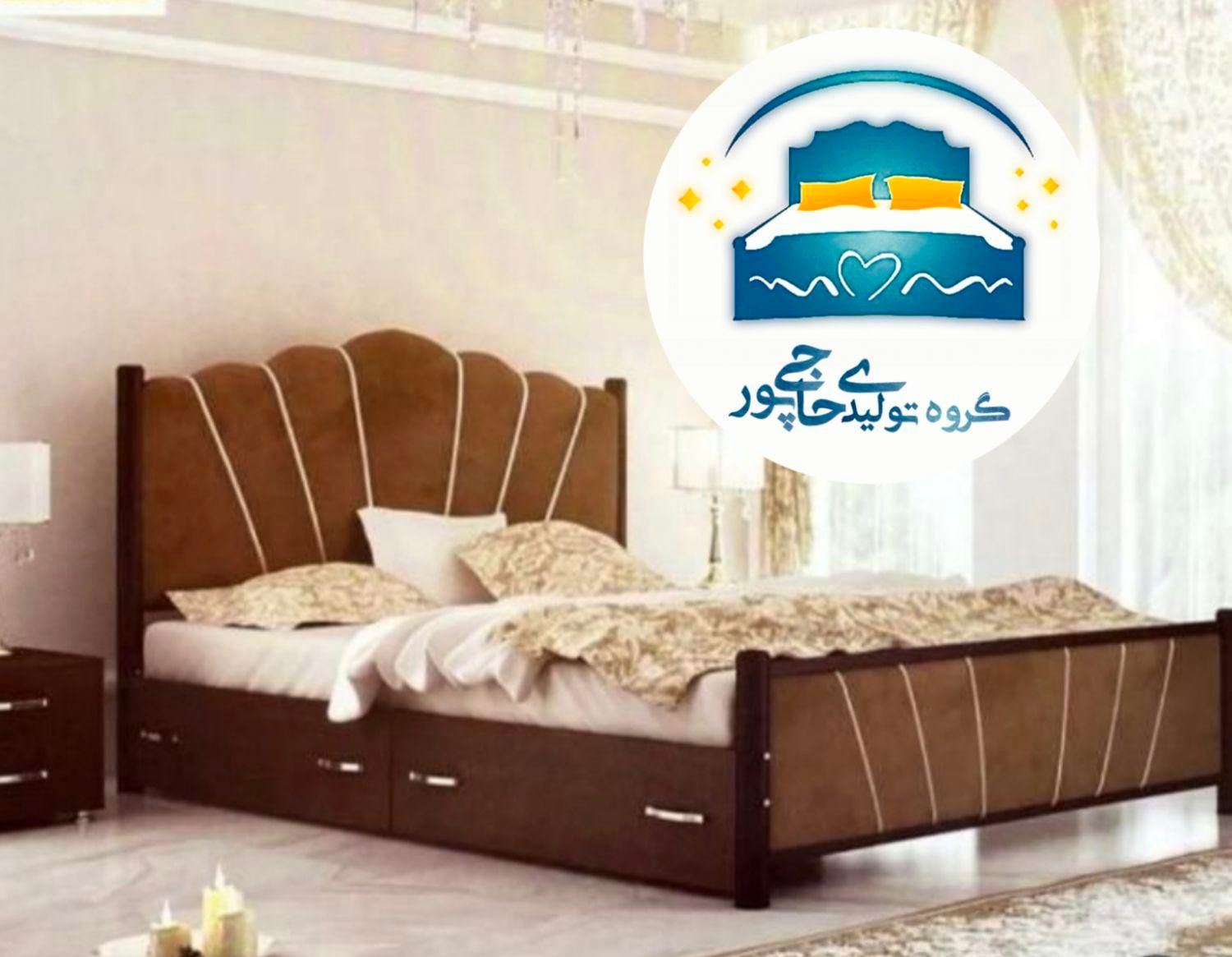 تخت خواب دو نفره حاجی پور(تختخواب۲دونفره)تشک دیبا|تخت و سرویس خواب|مشهد, حسین‌آباد|دیوار