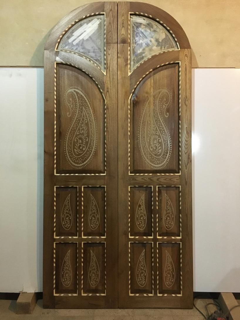 درب تمام چوب نرده پله کابینت ودکور چوبی سونای خشک|مصالح و تجهیزات ساختمان|شیراز, علی آباد|دیوار