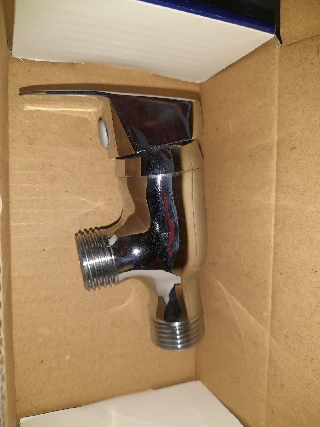 شیر توالت اهرمی کروم جهت سرویس بهداشتی و مستر|مصالح و تجهیزات ساختمان|کیش, |دیوار