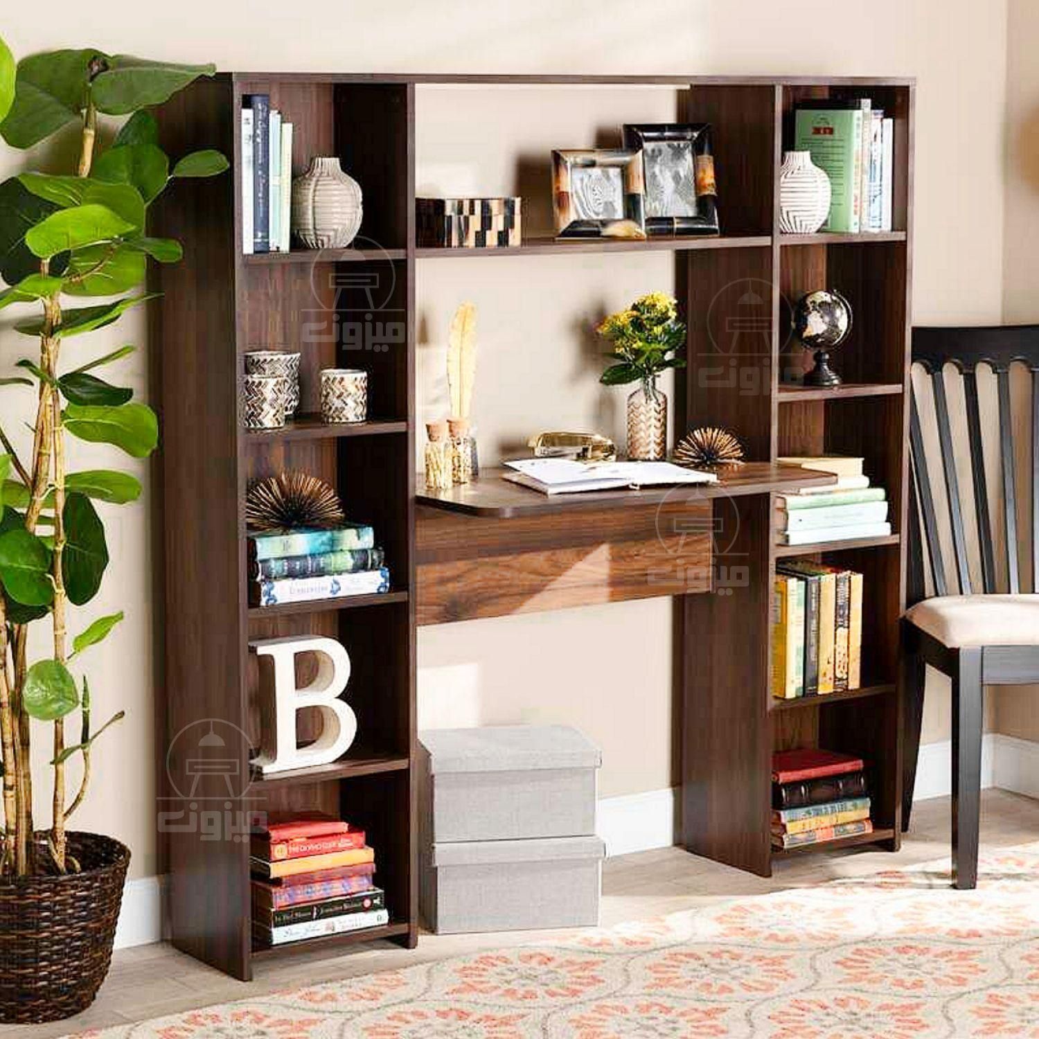 میز تحریر کتابخانه دار مدل تُرنج|میز تحریر و کامپیوتر|تبریز, |دیوار