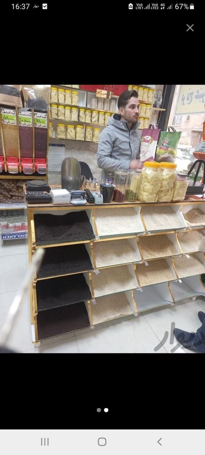 استند و پیشخوان آجیل فروشی و قفسه فروشگاهی|عمده‌فروشی|کرمانشاه, |دیوار