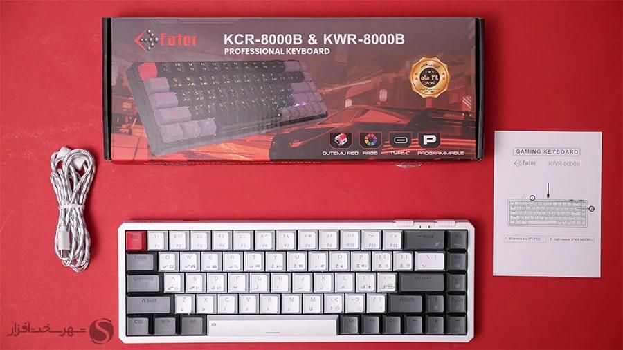 کیبورد گیمینگ مکانیکال بی سیم فاطر مدل KWR-8000B|قطعات و لوازم جانبی رایانه|رشت, جانبازان|دیوار