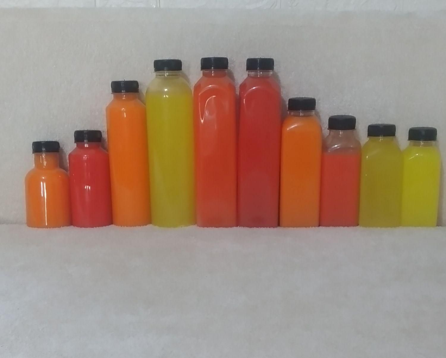 بطری آبمیوه پلاستیکی پت|ظروف نگهدارنده، پلاستیکی، یک‌بارمصرف|تهران, خاک سفید|دیوار