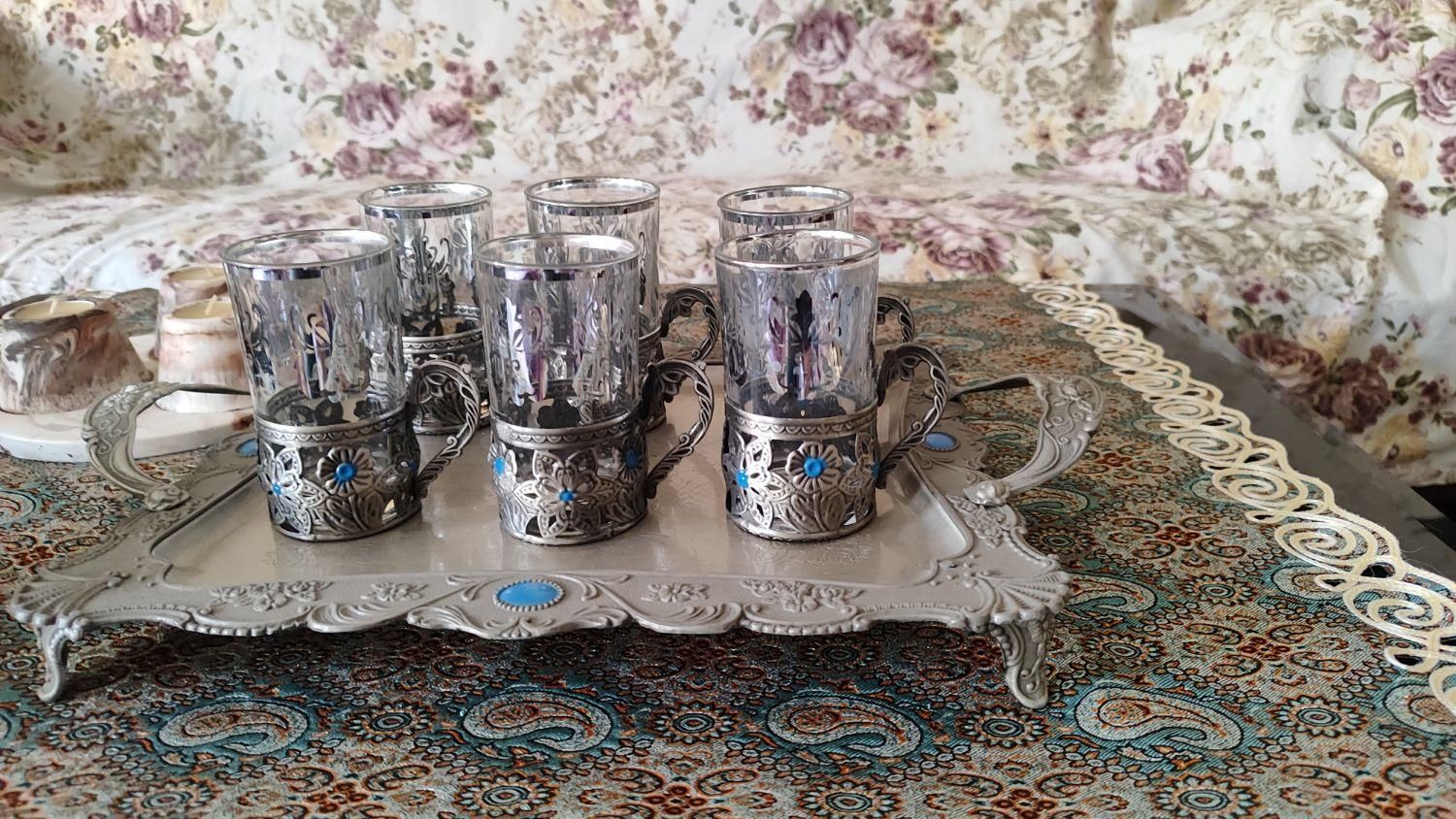 فروش سرویس پیوتر و جا قاشقی پیوتر و نایسر دایسر|ظروف سرو و پذیرایی|کرمان, |دیوار