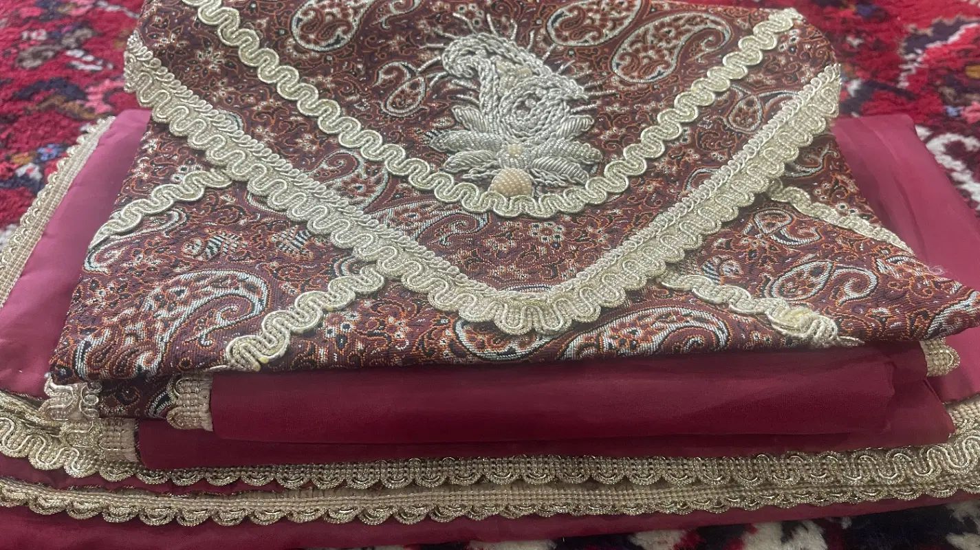رومیزی و سجاده جانماز ترمه سرمه دوزی|پرده، رانر، رومیزی|تهران, شهرک صدرا|دیوار