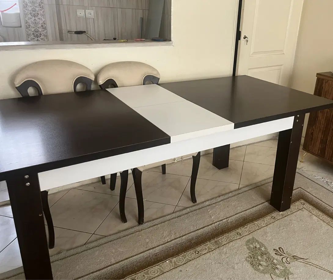 میزناهارخوری با قابلیت تبدیل شدن از۶ نفره به۸ نفره|میز و صندلی غذاخوری|تهران, زنجان جنوبی|دیوار