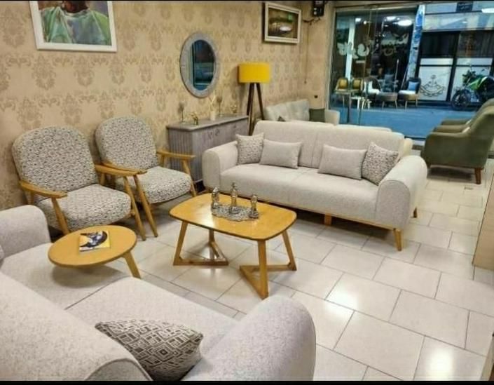 مبل مینیمال.مینی مال دسته چوبی،قیمت واقعی،لینا|مبلمان خانگی و میز عسلی|خمینیشهر, |دیوار