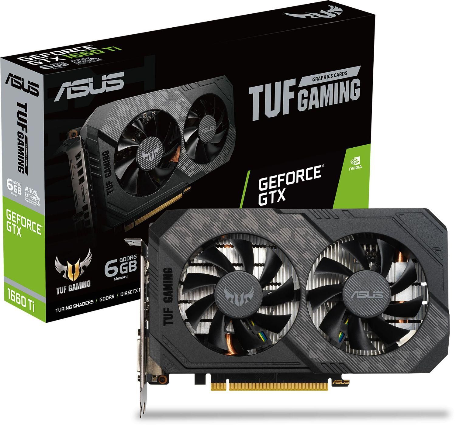 گرافیک 1660ti asus 6GB DDR6|قطعات و لوازم جانبی رایانه|کنگاور, |دیوار