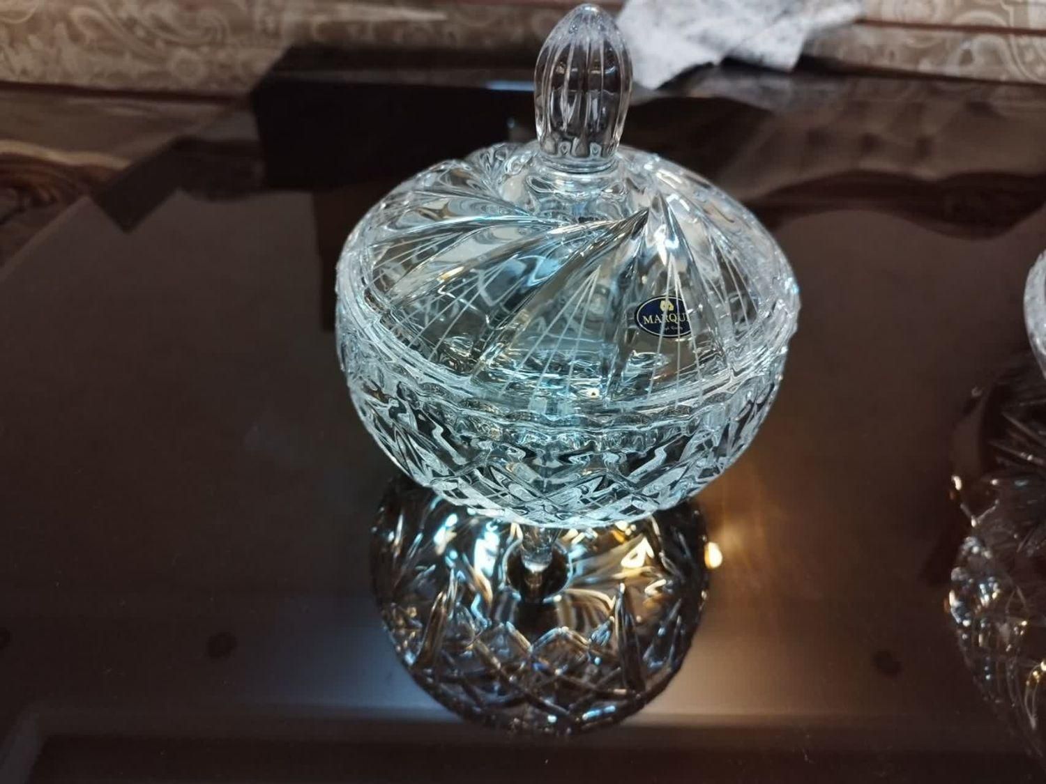 آجیل خوری میوه خوری پایه دار کریستال|ظروف سرو و پذیرایی|قم, زنبیل آباد|دیوار