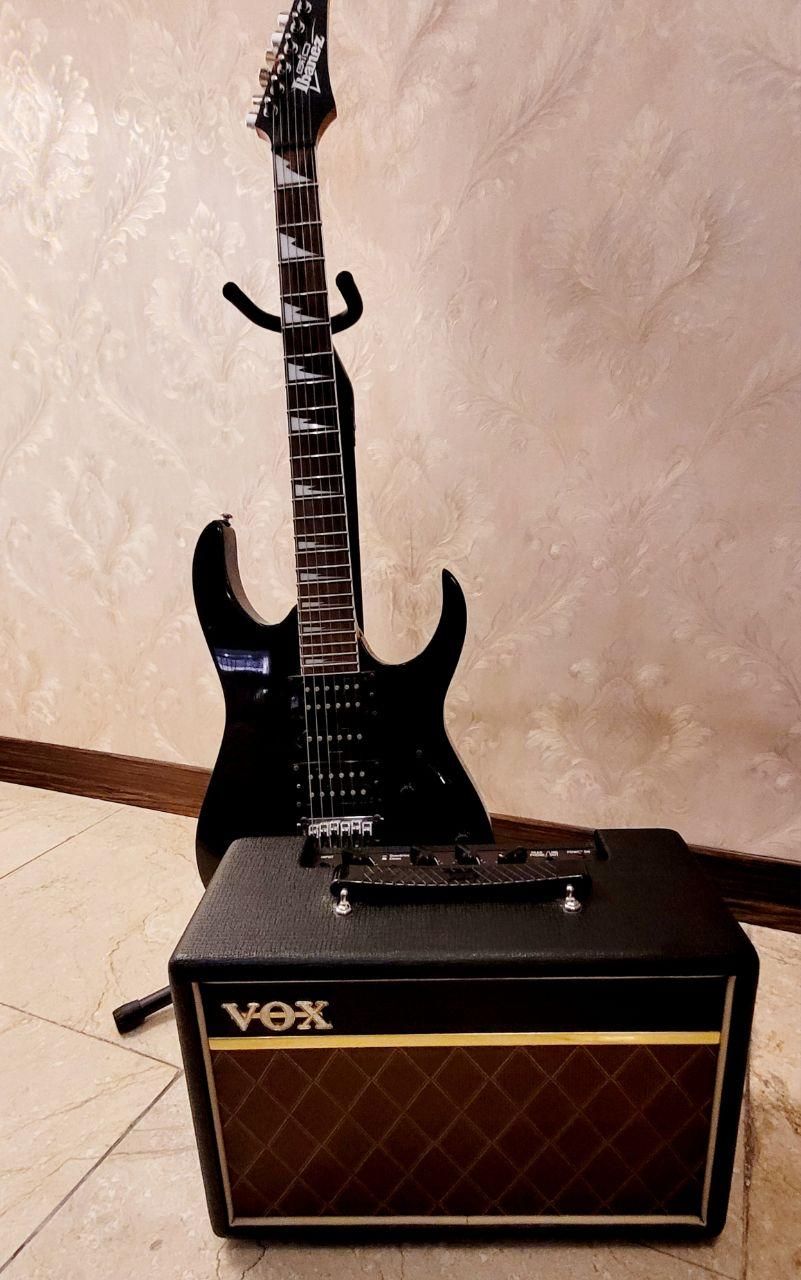 گیتار Ibanez GRG170 و امپلی فایر Vox Pathfinder 10|گیتار، بیس، امپلیفایر|تهران, یوسف‌آباد|دیوار