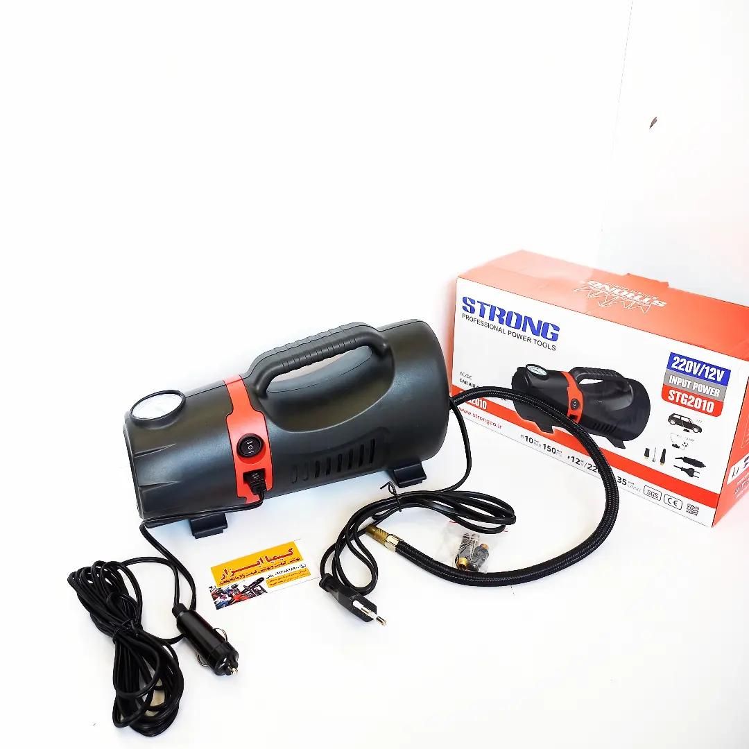 کمپرسور / پمپ باد ۲کاره استرانگ (فندکی و برق شهری)|ابزارآلات|شهرکرد, |دیوار