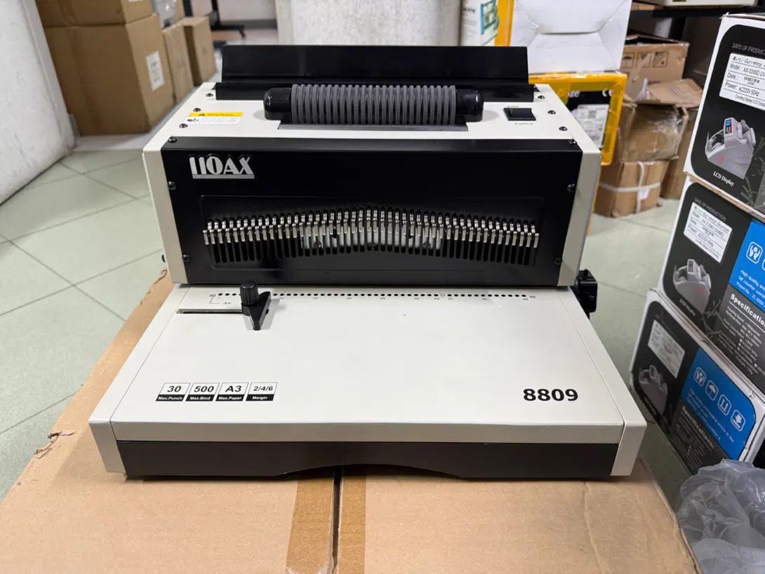 سیمی فنر زن صحافی کتاب تمام برقی برش کاغذ AX8809|لوازم التحریر|تهران, ایرانشهر|دیوار